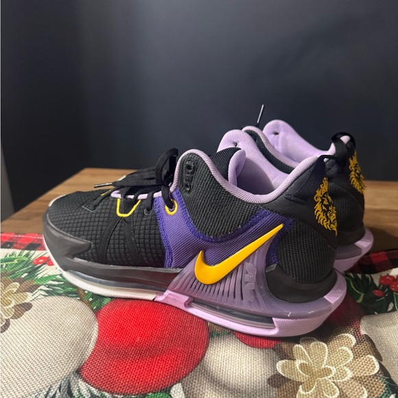 Nike Other - Nike Black and Purple Shoes with Yellow Swoosh